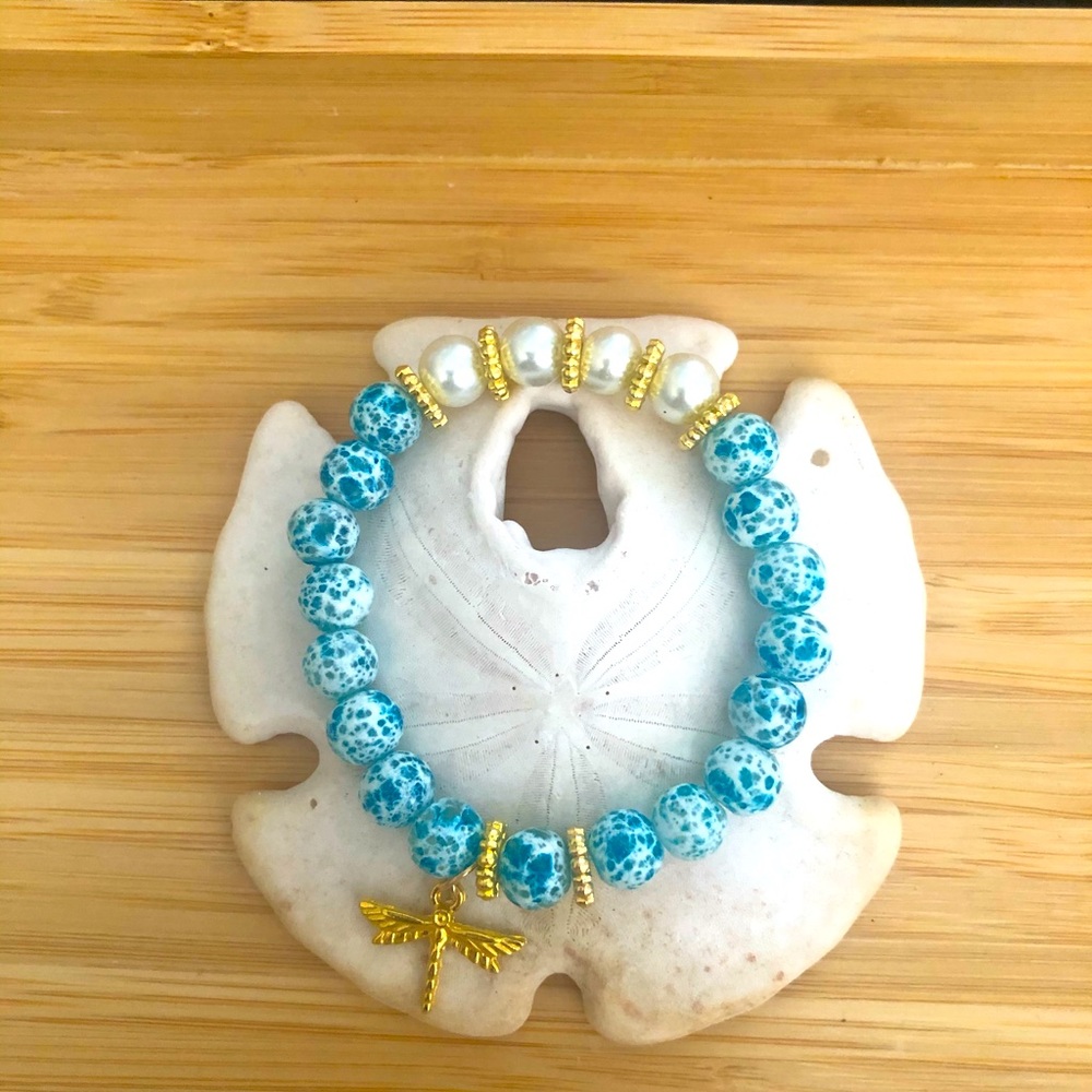 NEW! Handcrafted Dragonfly bracelet